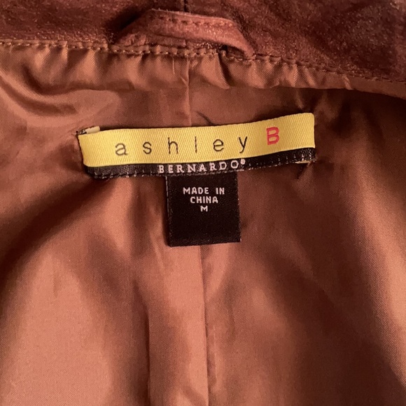 Ashley B Bernardo Genuine leather zip blazer (M) - Picture 7 of 9